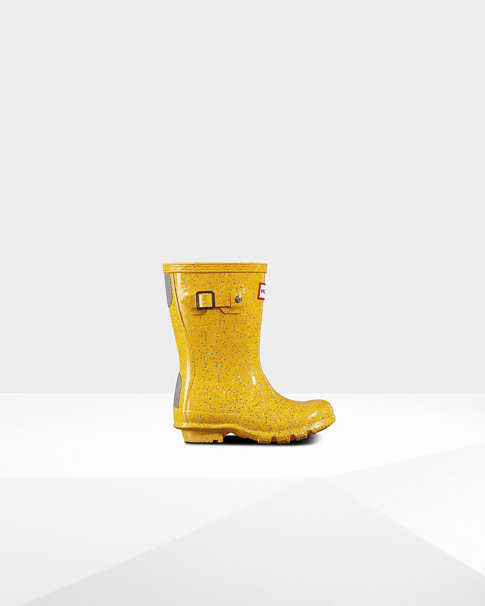 Kids Hunter Original Little Giant Glitter | Rain Boots Yellow | NZ-39652-MWDG